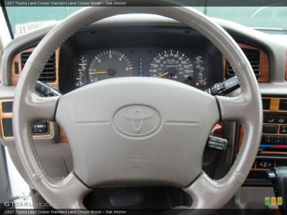 Oak Interior Steering Wheel for the 1997 Toyota Land Cruiser  #42433004