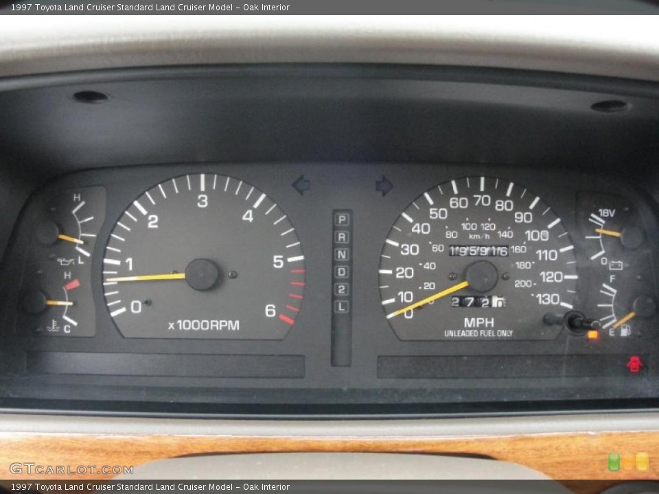 Oak Interior Gauges for the 1997 Toyota Land Cruiser  #42433019