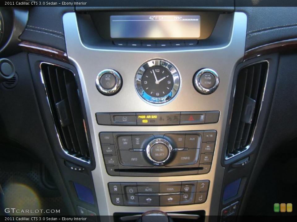 Ebony Interior Controls for the 2011 Cadillac CTS 3.0 Sedan #42437100