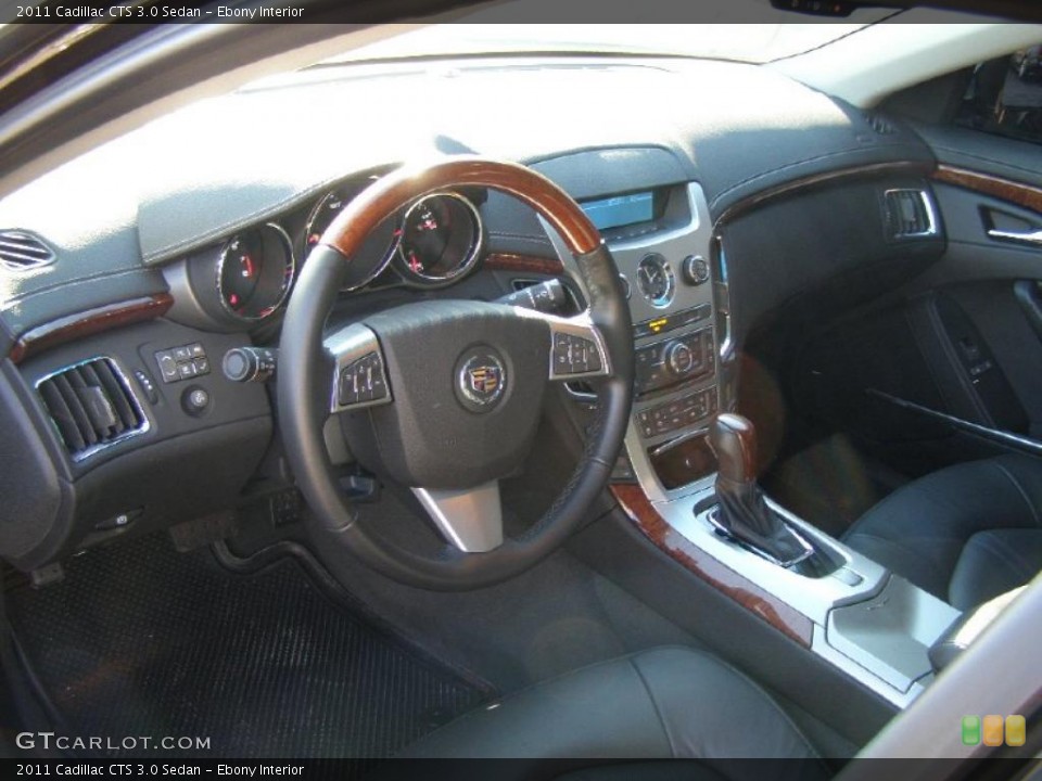Ebony Interior Prime Interior for the 2011 Cadillac CTS 3.0 Sedan #42437108