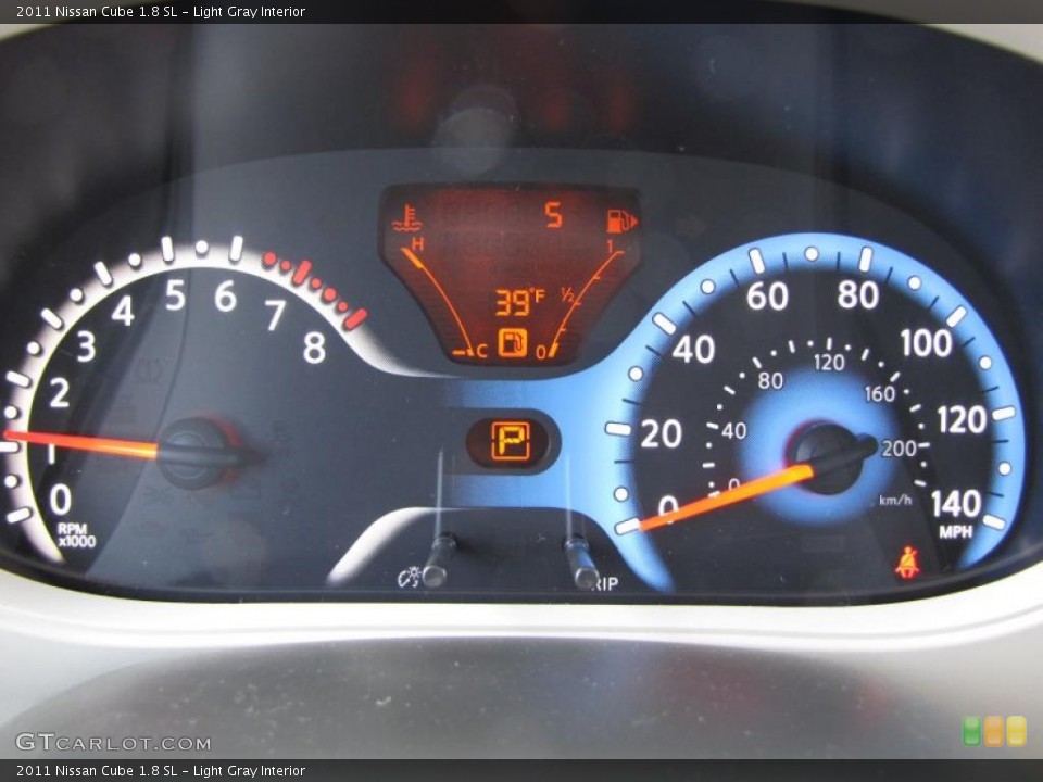 Light Gray Interior Gauges for the 2011 Nissan Cube 1.8 SL #42438572