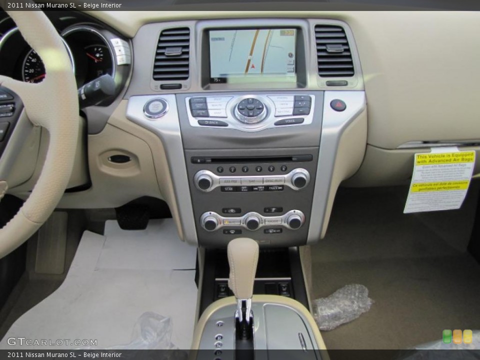 Beige Interior Controls for the 2011 Nissan Murano SL #42438676