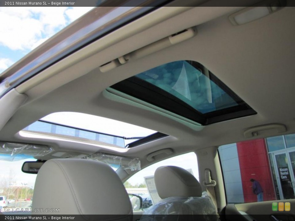 Beige Interior Sunroof for the 2011 Nissan Murano SL #42438692