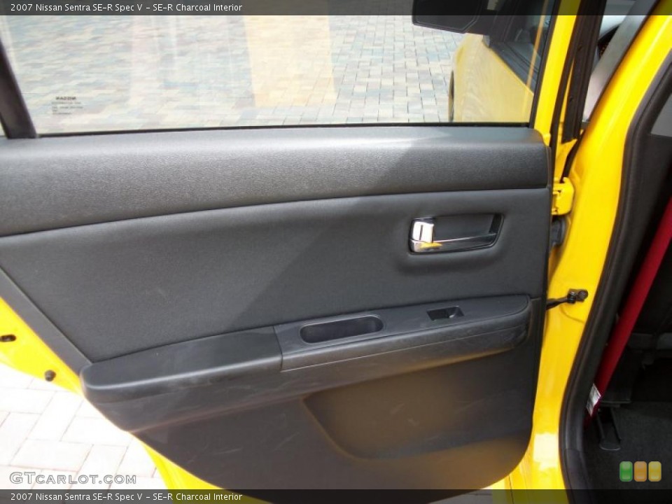 SE-R Charcoal Interior Door Panel for the 2007 Nissan Sentra SE-R Spec V #42439088
