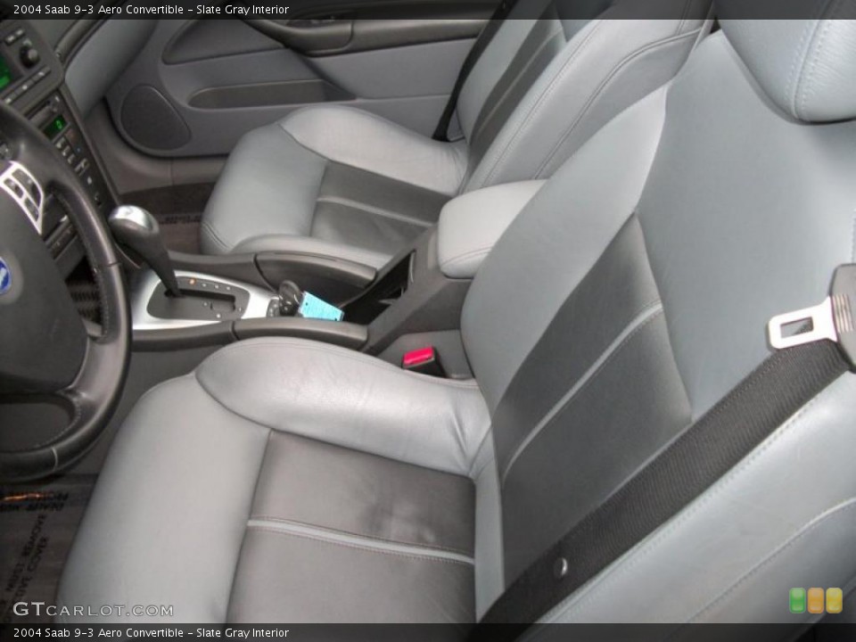 Slate Gray Interior Photo for the 2004 Saab 9-3 Aero Convertible #42439212