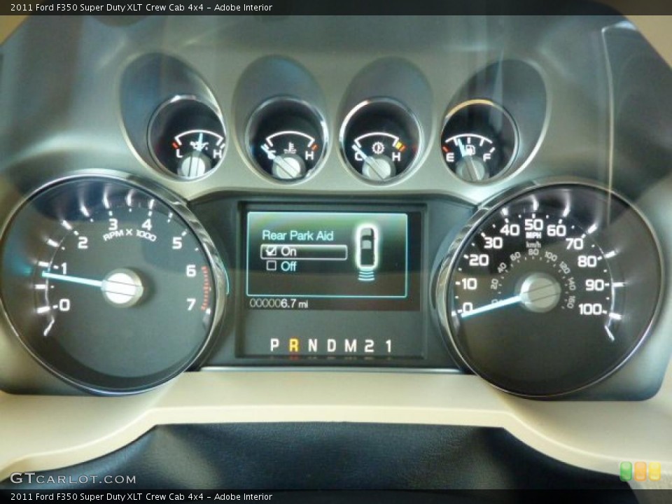 Adobe Interior Gauges for the 2011 Ford F350 Super Duty XLT Crew Cab 4x4 #42444347