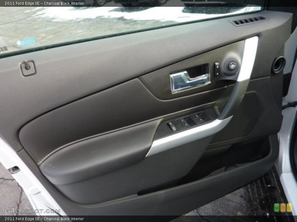 Charcoal Black Interior Door Panel for the 2011 Ford Edge SE #42444499