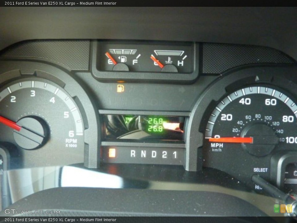 Medium Flint Interior Gauges for the 2011 Ford E Series Van E250 XL Cargo #42444759