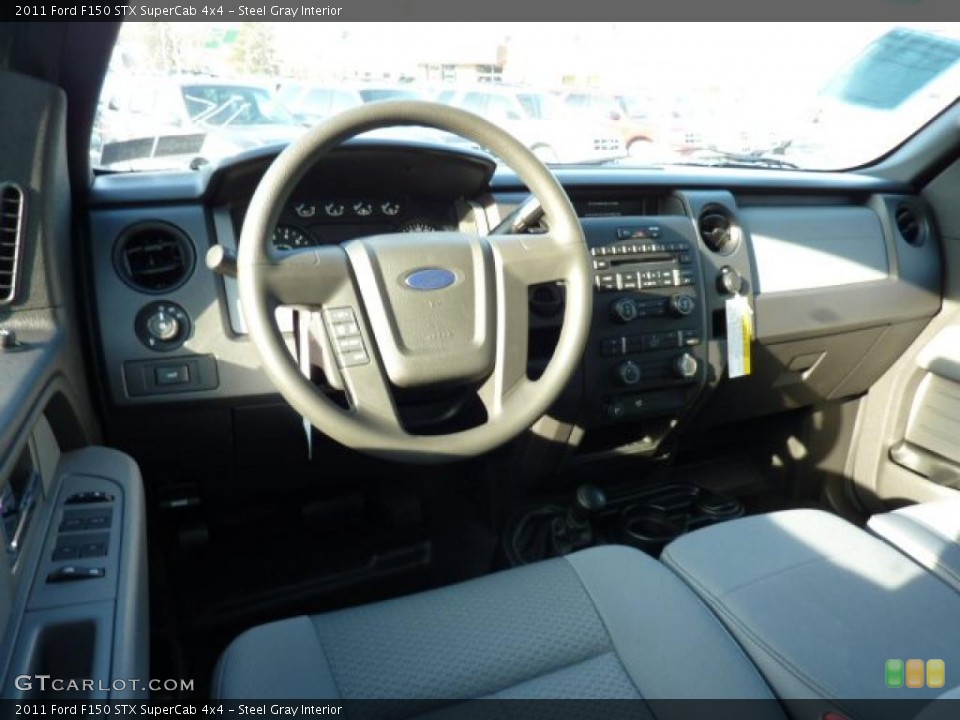 Steel Gray Interior Prime Interior for the 2011 Ford F150 STX SuperCab 4x4 #42446199