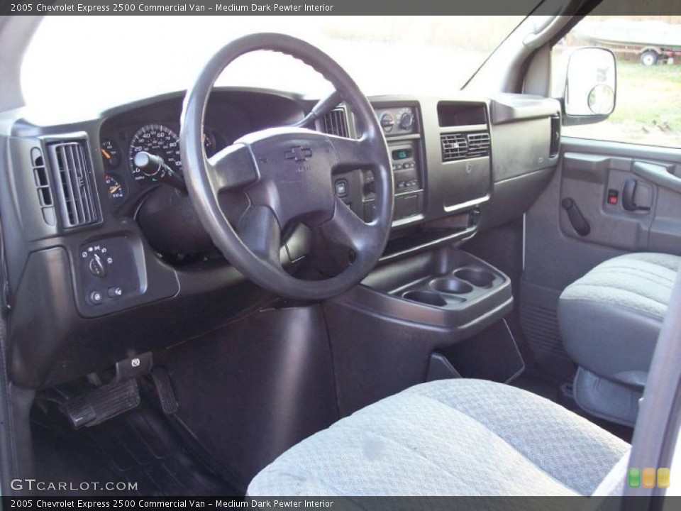 Medium Dark Pewter Interior Prime Interior for the 2005 Chevrolet Express 2500 Commercial Van #42450231