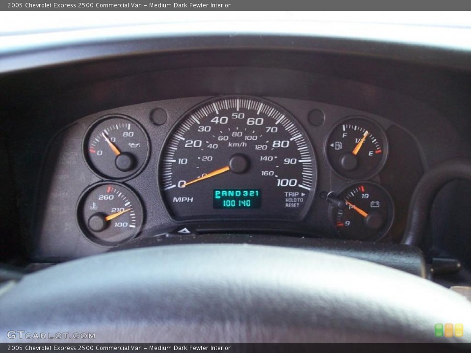 Medium Dark Pewter Interior Gauges for the 2005 Chevrolet Express 2500 Commercial Van #42450747