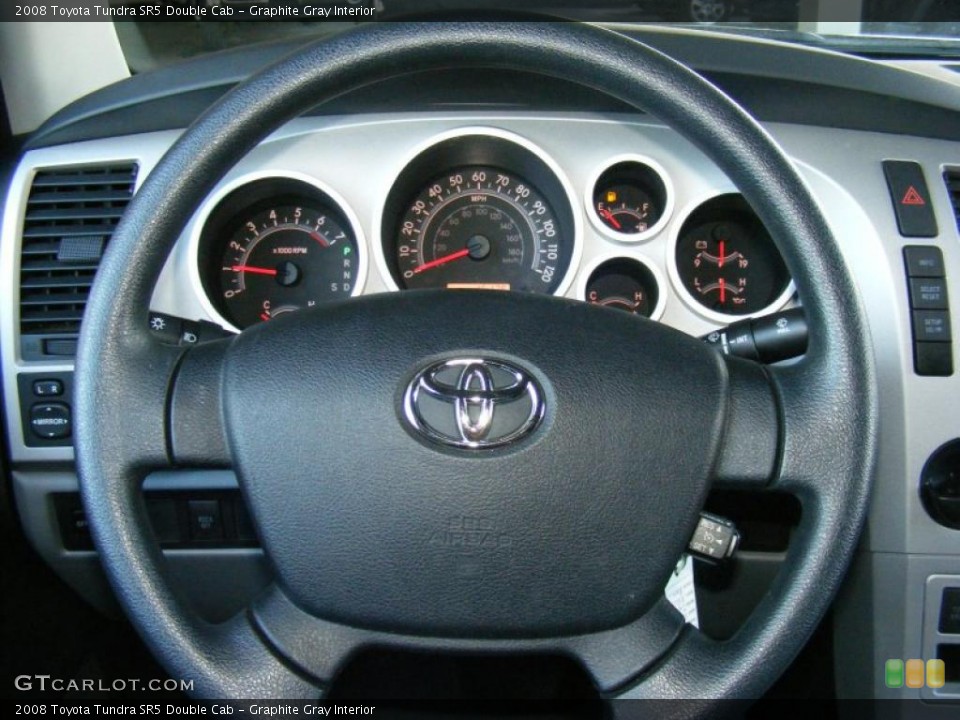 Graphite Gray Interior Steering Wheel for the 2008 Toyota Tundra SR5 Double Cab #42451083
