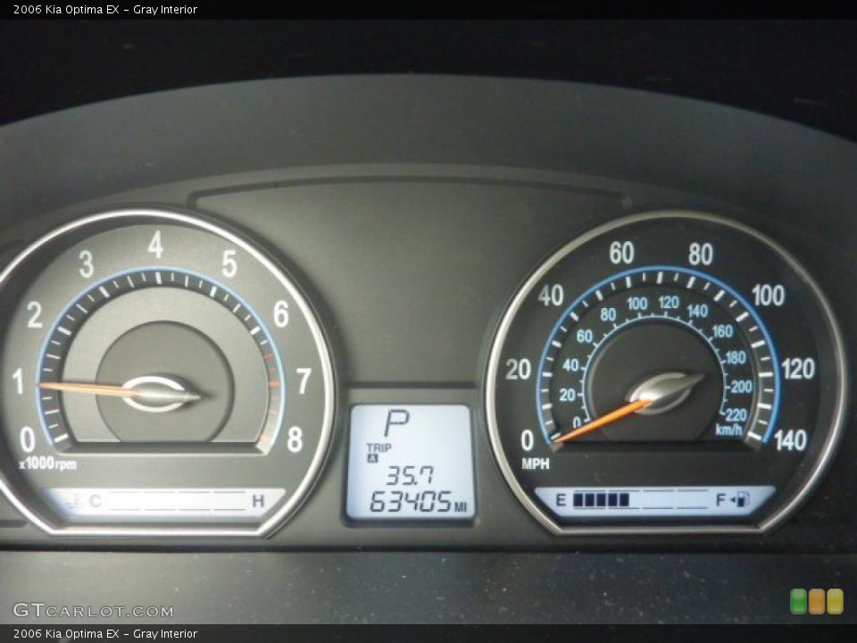 Gray Interior Gauges for the 2006 Kia Optima EX #42451111