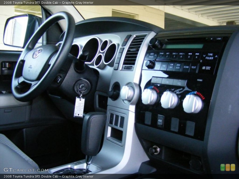 Graphite Gray Interior Controls for the 2008 Toyota Tundra SR5 Double Cab #42451283