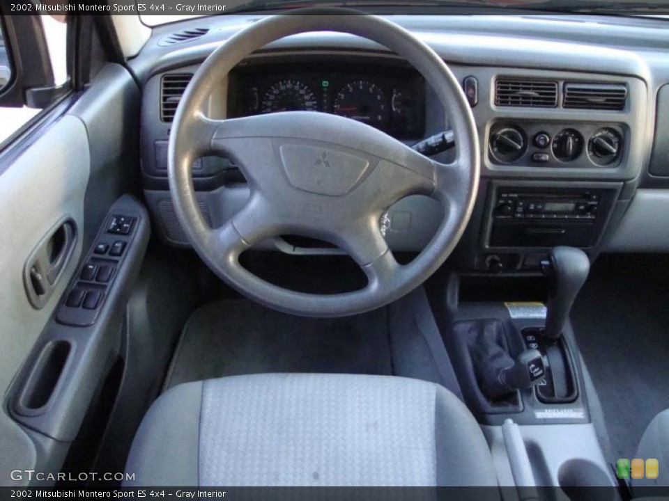 Gray Interior Steering Wheel for the 2002 Mitsubishi Montero Sport ES 4x4 #42452707