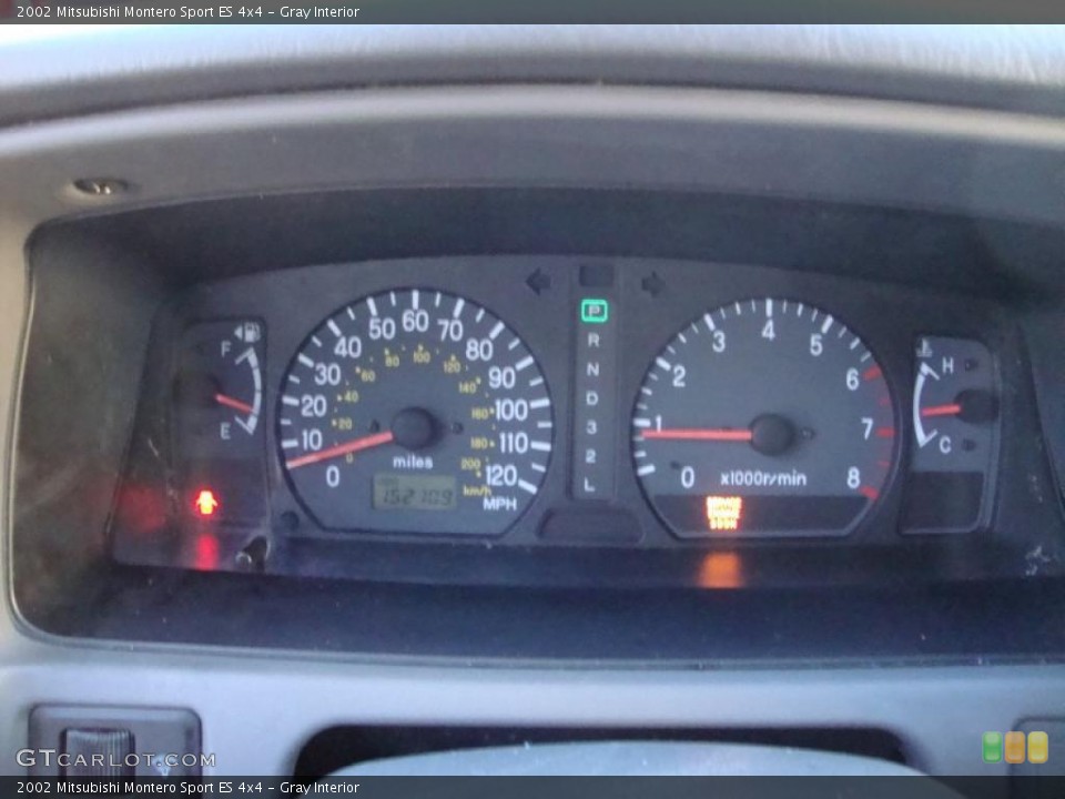 Gray Interior Gauges for the 2002 Mitsubishi Montero Sport ES 4x4 #42452947