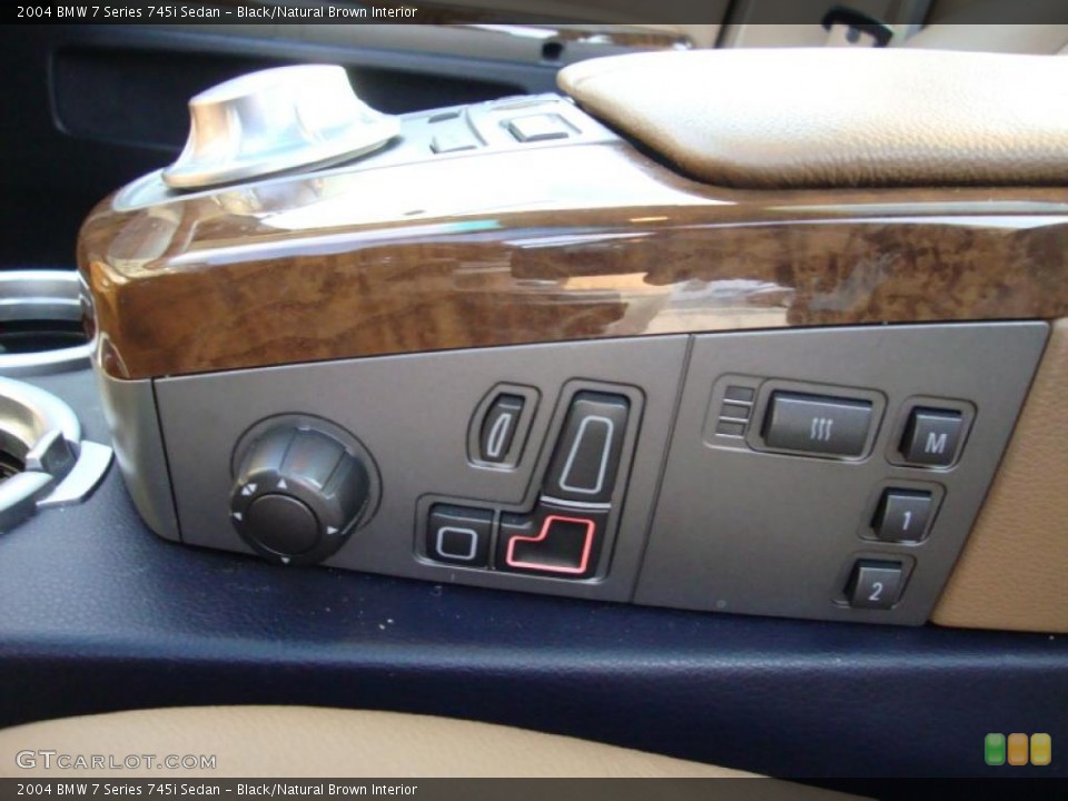 Black/Natural Brown Interior Controls for the 2004 BMW 7 Series 745i Sedan #42457271