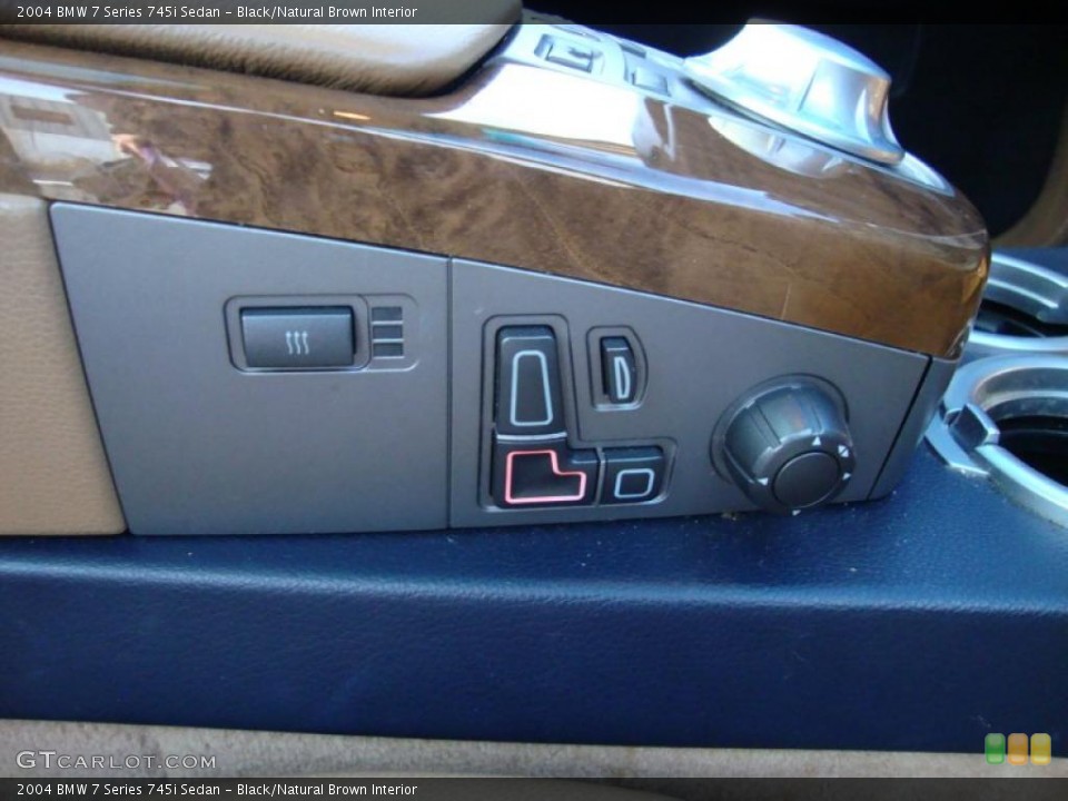 Black/Natural Brown Interior Controls for the 2004 BMW 7 Series 745i Sedan #42457343