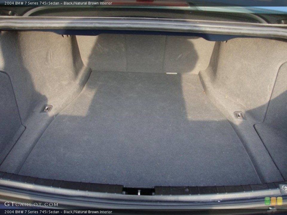 Black/Natural Brown Interior Trunk for the 2004 BMW 7 Series 745i Sedan #42457523