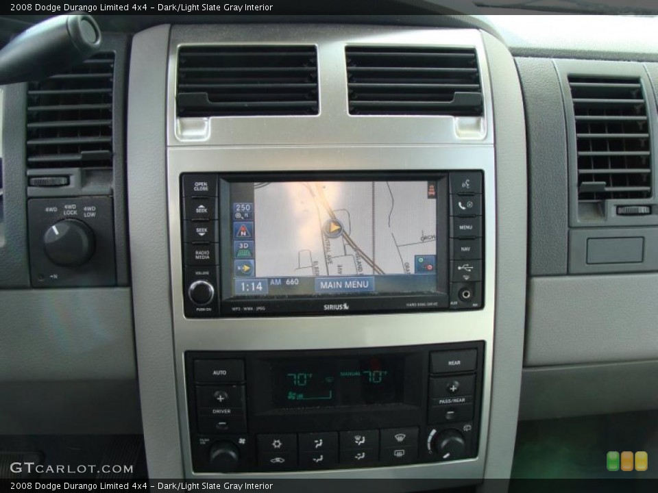 Dark/Light Slate Gray Interior Navigation for the 2008 Dodge Durango Limited 4x4 #42457571