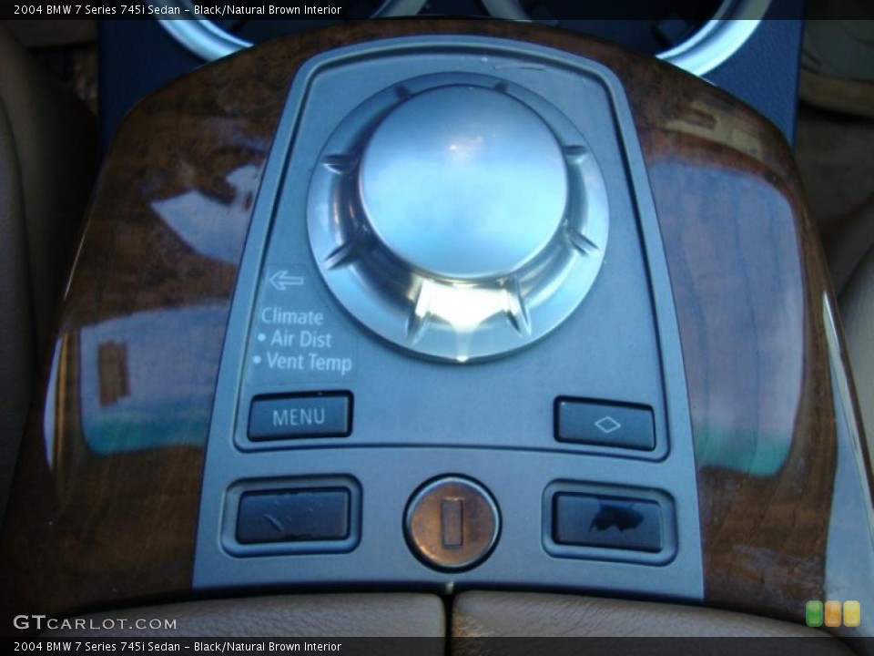 Black/Natural Brown Interior Controls for the 2004 BMW 7 Series 745i Sedan #42457771