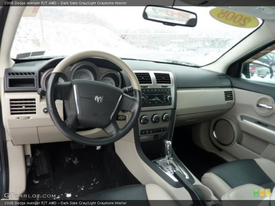 Dark Slate Gray/Light Graystone Interior Dashboard for the 2008 Dodge Avenger R/T AWD #42457927