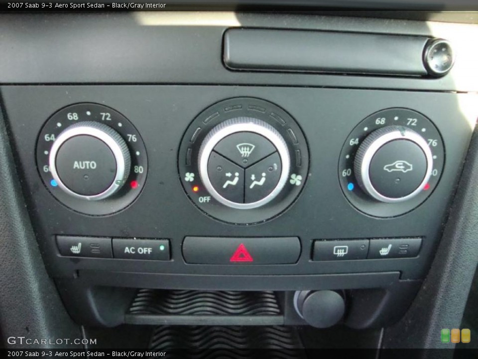 Black/Gray Interior Controls for the 2007 Saab 9-3 Aero Sport Sedan #42458671