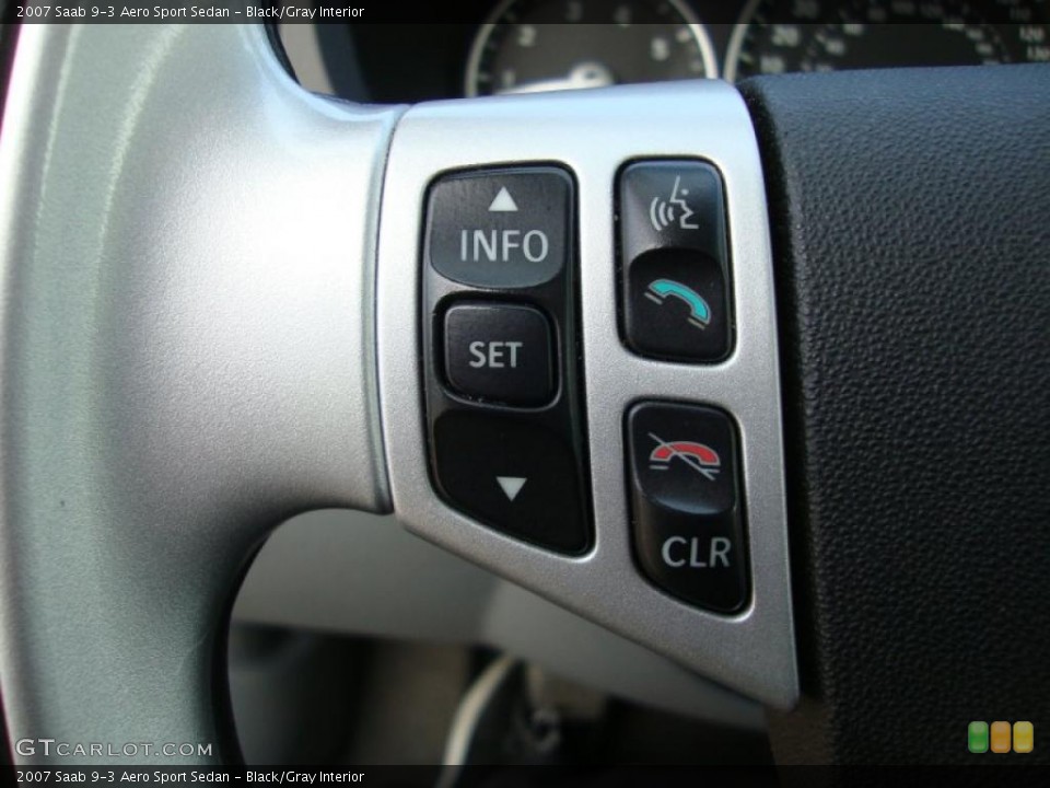 Black/Gray Interior Controls for the 2007 Saab 9-3 Aero Sport Sedan #42458767