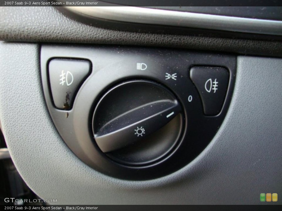 Black/Gray Interior Controls for the 2007 Saab 9-3 Aero Sport Sedan #42458787