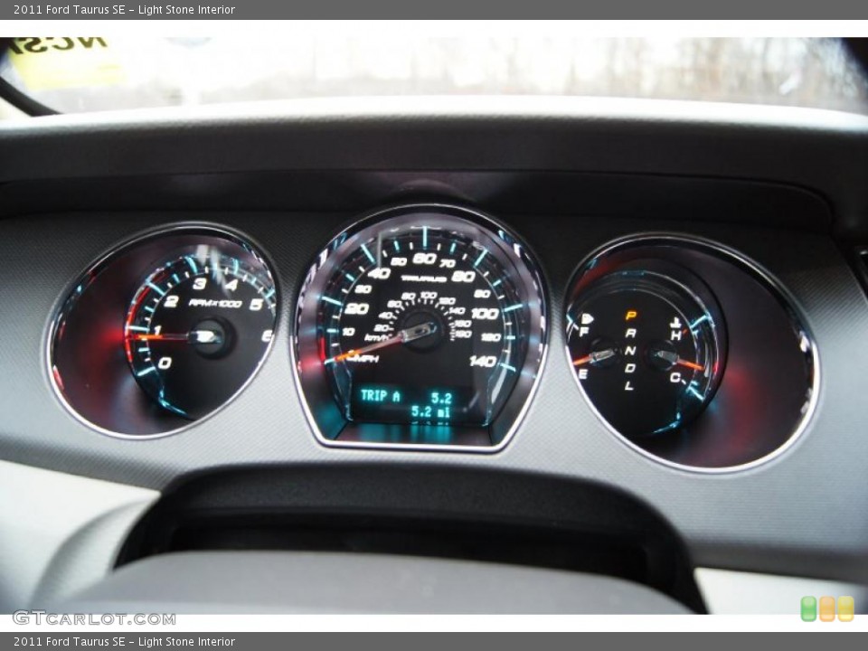 Light Stone Interior Gauges for the 2011 Ford Taurus SE #42461905