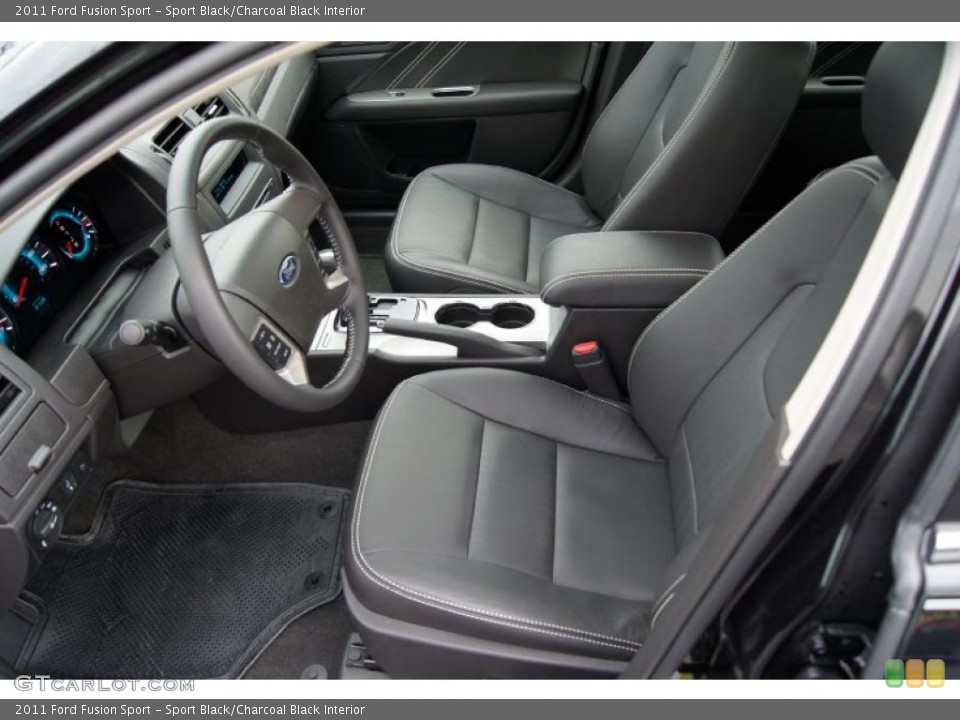 Sport Black/Charcoal Black Interior Photo for the 2011 Ford Fusion Sport #42463001