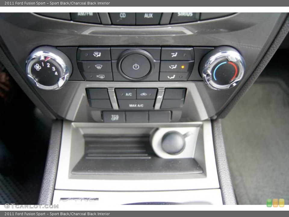 Sport Black/Charcoal Black Interior Controls for the 2011 Ford Fusion Sport #42463123