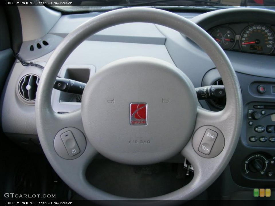 Gray Interior Steering Wheel for the 2003 Saturn ION 2 Sedan #42463152