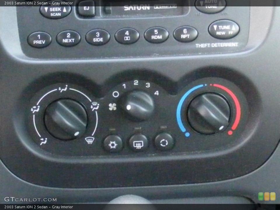 Gray Interior Controls for the 2003 Saturn ION 2 Sedan #42463228
