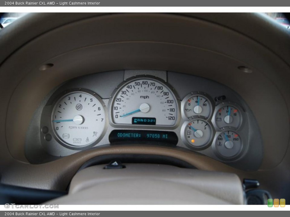 Light Cashmere Interior Gauges for the 2004 Buick Rainier CXL AWD #42464227