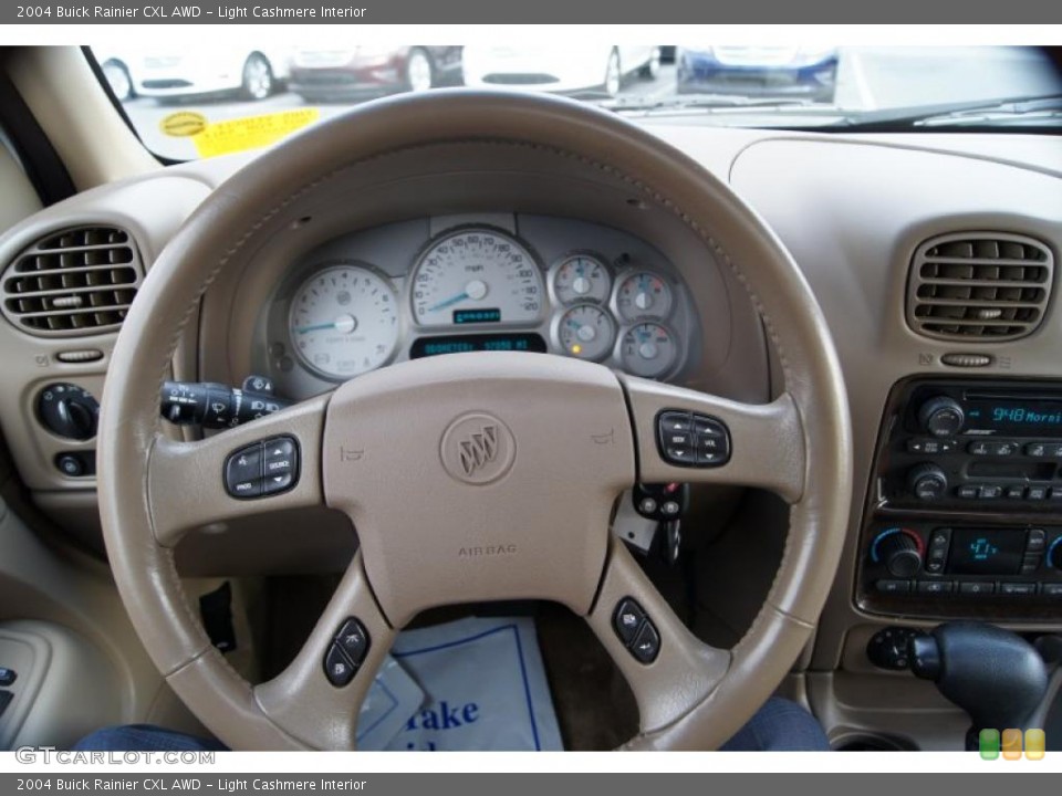 Light Cashmere Interior Steering Wheel for the 2004 Buick Rainier CXL AWD #42464287