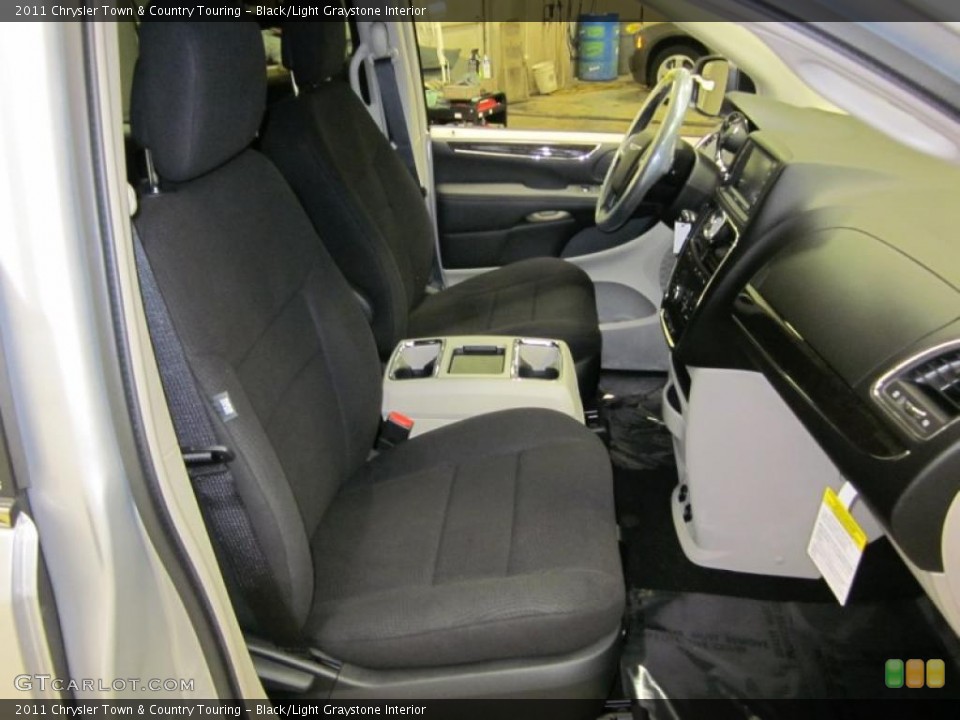 Black/Light Graystone Interior Photo for the 2011 Chrysler Town & Country Touring #42465059