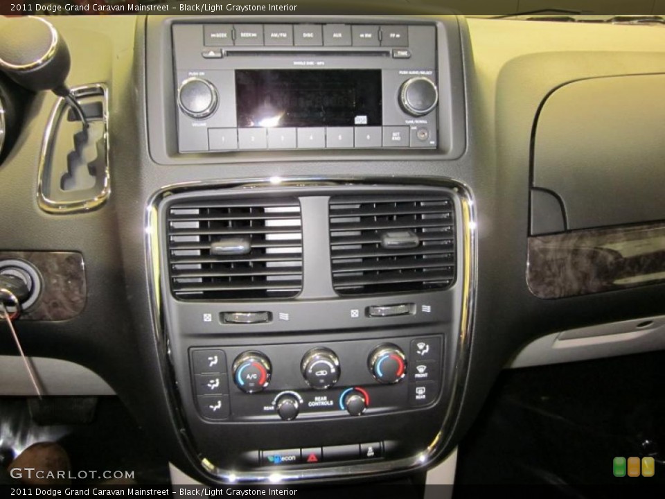 Black/Light Graystone Interior Controls for the 2011 Dodge Grand Caravan Mainstreet #42465419
