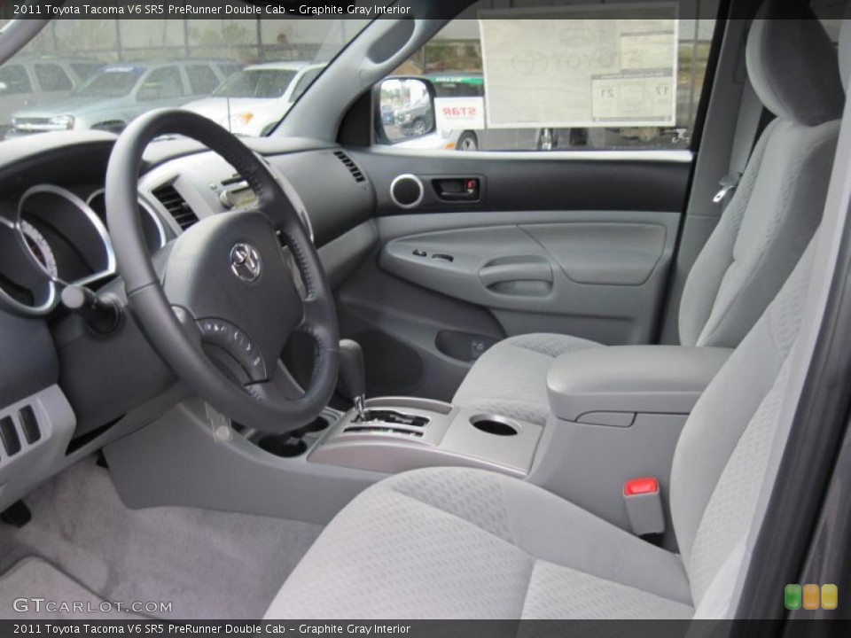 Graphite Gray Interior Prime Interior for the 2011 Toyota Tacoma V6 SR5 PreRunner Double Cab #42467439