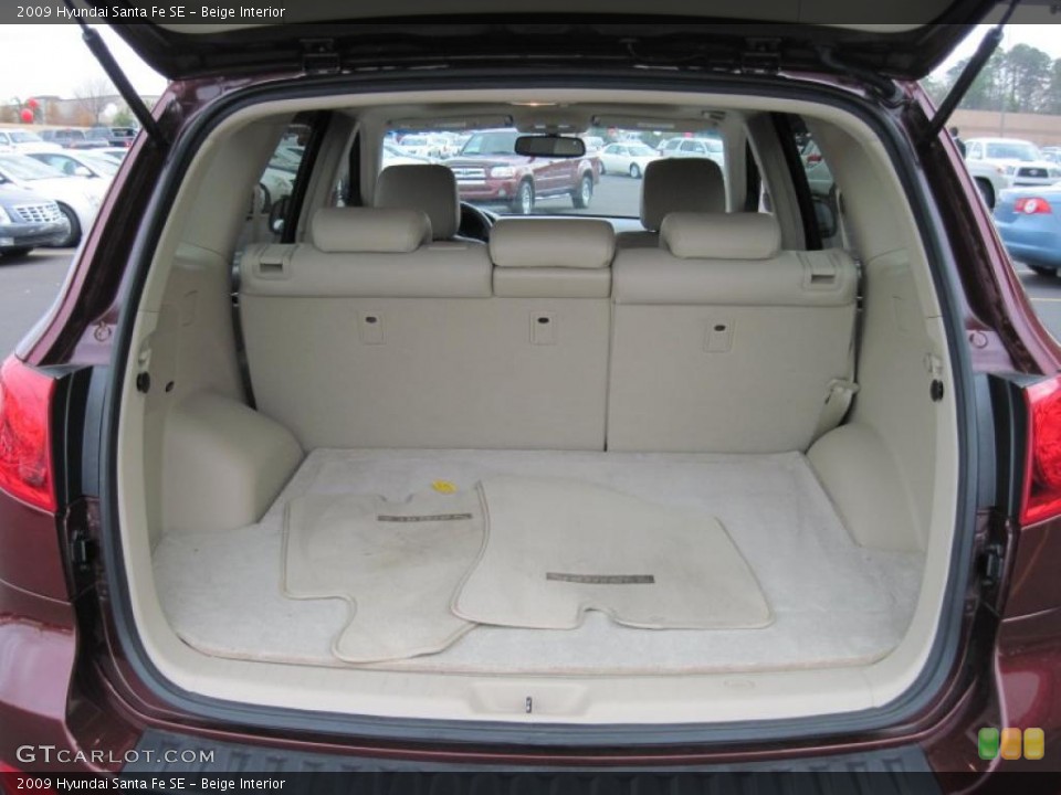 Beige Interior Trunk for the 2009 Hyundai Santa Fe SE #42467812