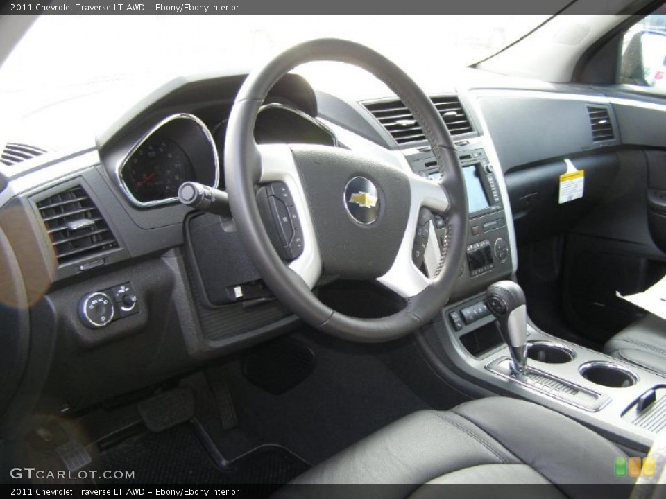 Ebony/Ebony Interior Prime Interior for the 2011 Chevrolet Traverse LT AWD #42468020