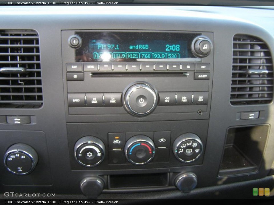 Ebony Interior Controls for the 2008 Chevrolet Silverado 1500 LT Regular Cab 4x4 #42470096