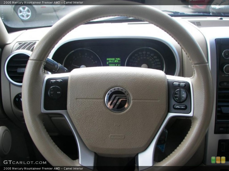 Camel Interior Steering Wheel for the 2008 Mercury Mountaineer Premier AWD #42475252
