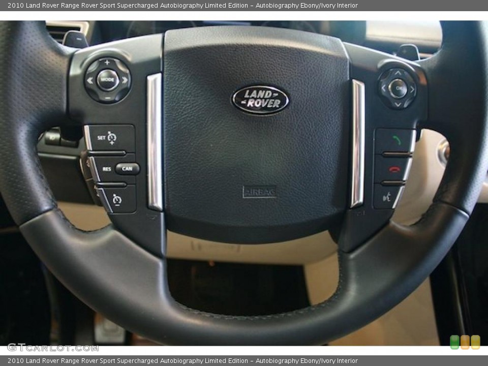 Autobiography Ebony/Ivory Interior Steering Wheel for the 2010 Land Rover Range Rover Sport Supercharged Autobiography Limited Edition #42476420