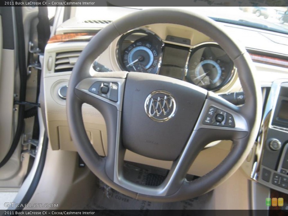 Cocoa/Cashmere Interior Steering Wheel for the 2011 Buick LaCrosse CX #42476892