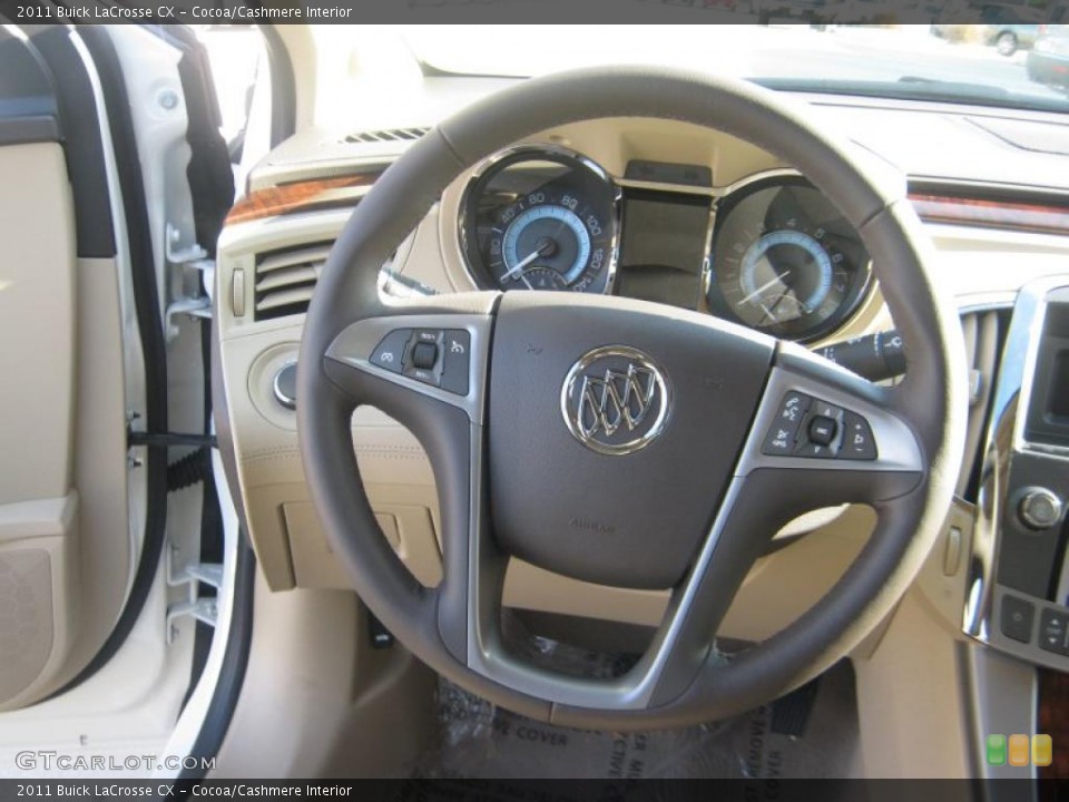 Cocoa/Cashmere Interior Steering Wheel for the 2011 Buick LaCrosse CX #42477304