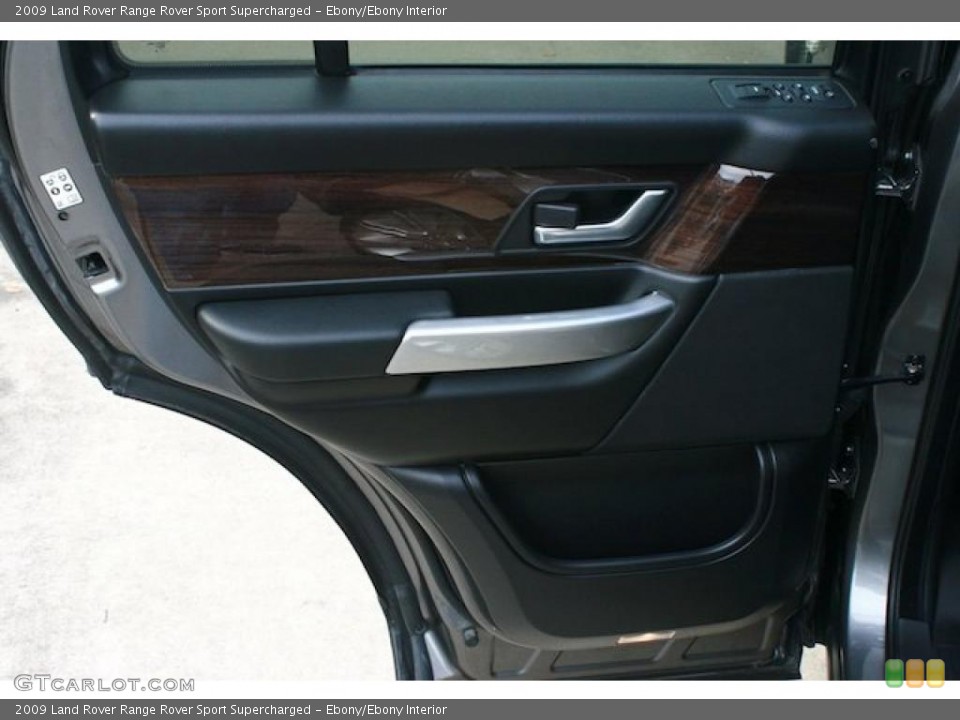 Ebony/Ebony Interior Door Panel for the 2009 Land Rover Range Rover Sport Supercharged #42477616