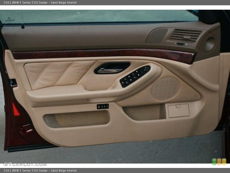 Sand Beige Interior Door Panel for the 2001 BMW 5 Series 530i Sedan #42478346