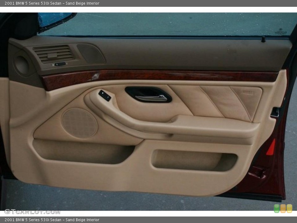 Sand Beige Interior Door Panel for the 2001 BMW 5 Series 530i Sedan #42478396