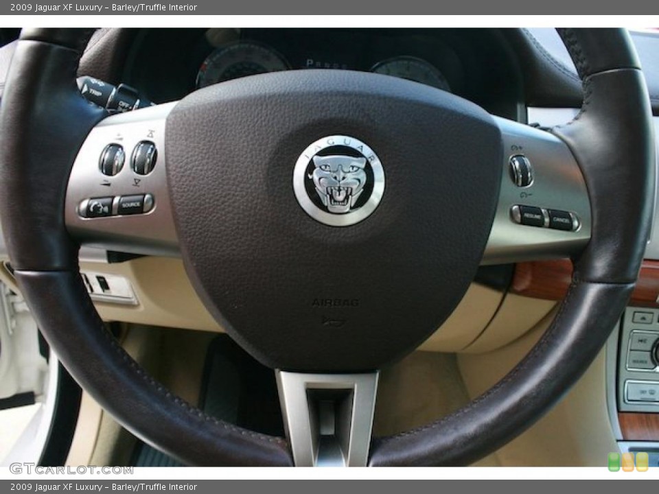 Barley/Truffle Interior Steering Wheel for the 2009 Jaguar XF Luxury #42481040